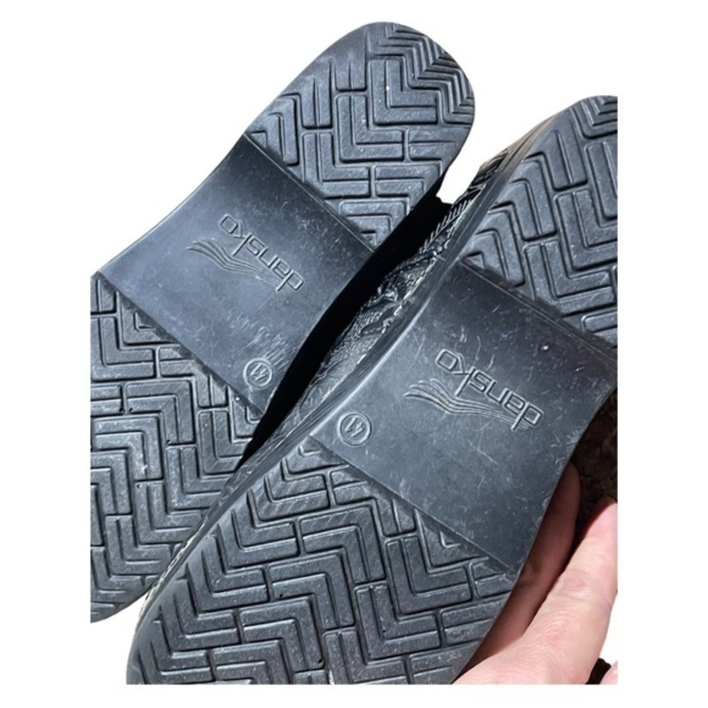 Dansko Clog Embossed Black Size 41 - image 4